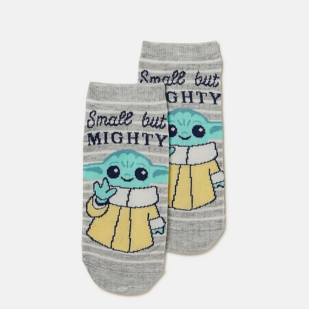 Star Wars Mandalorian Yoda Small But Mighty No Show Socks